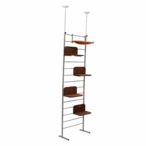 Pawhut 108" Floor-to-Ceiling Adjustable Staggered Climbing Cat Tree Tower