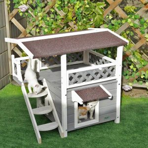 Petsfit Outdoor Cat House Grey 6